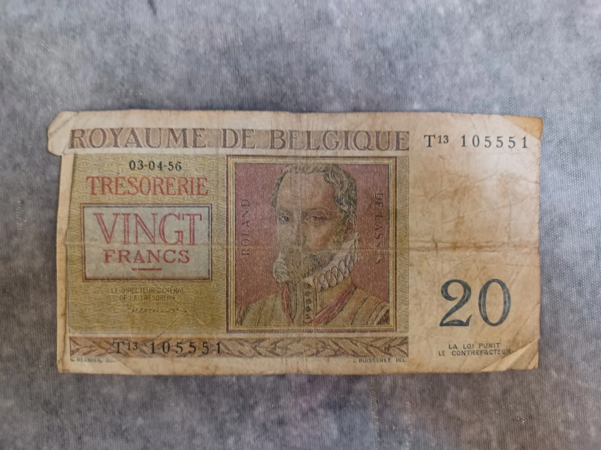 Lot van 10 historische belgische bankbiljetten - Belgische Frank en Belga - Jaren '30 - '50 - foto 9