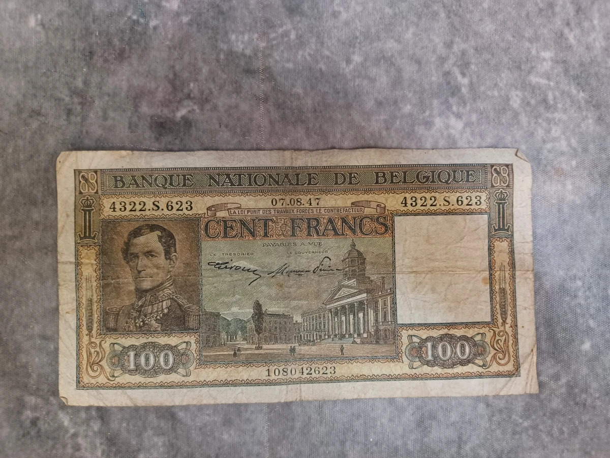 Lot van 10 historische belgische bankbiljetten - Belgische Frank en Belga - Jaren '30 - '50 - foto 14