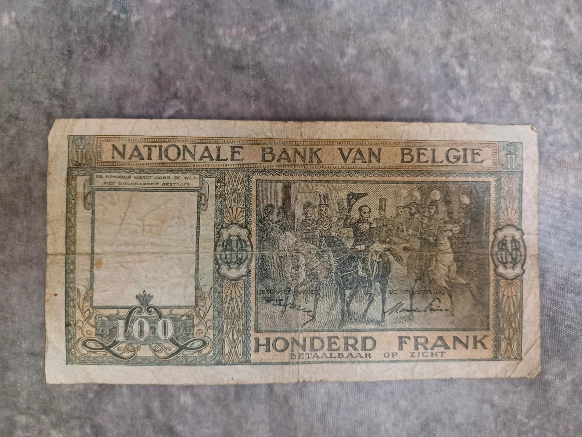 Lot van 10 historische belgische bankbiljetten - Belgische Frank en Belga - Jaren '30 - '50 - foto 15