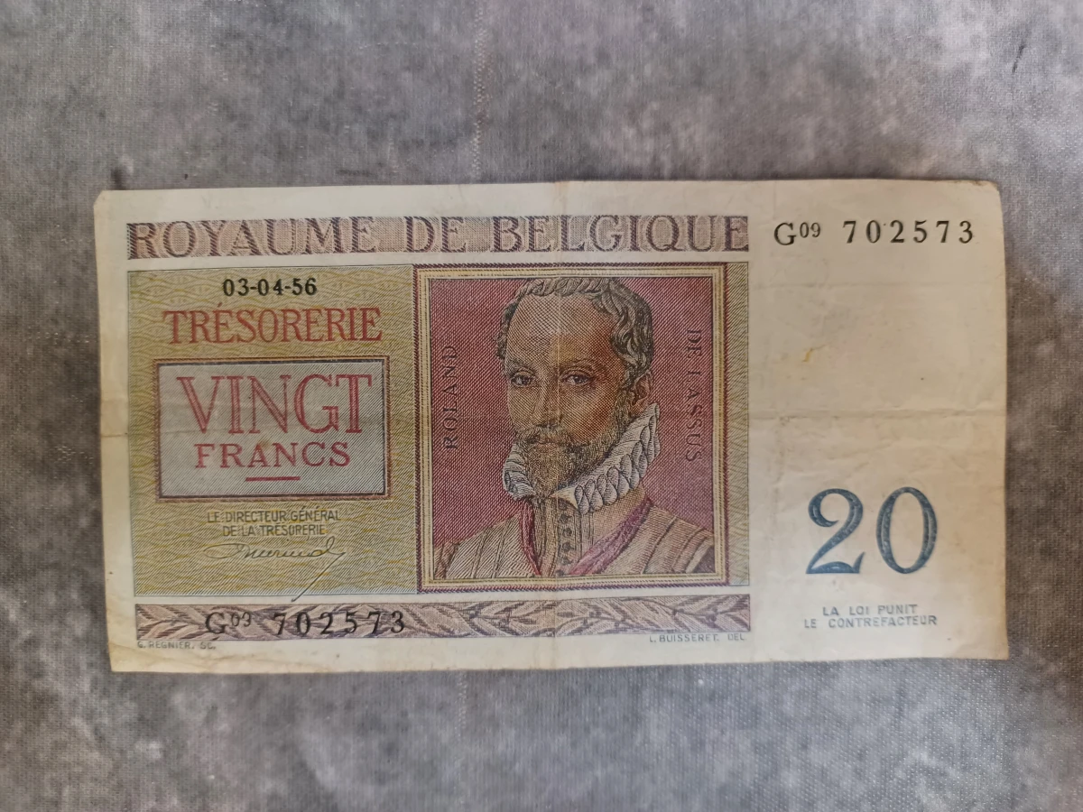 Lot van 10 historische belgische bankbiljetten - Belgische Frank en Belga - Jaren '30 - '50 - foto 13