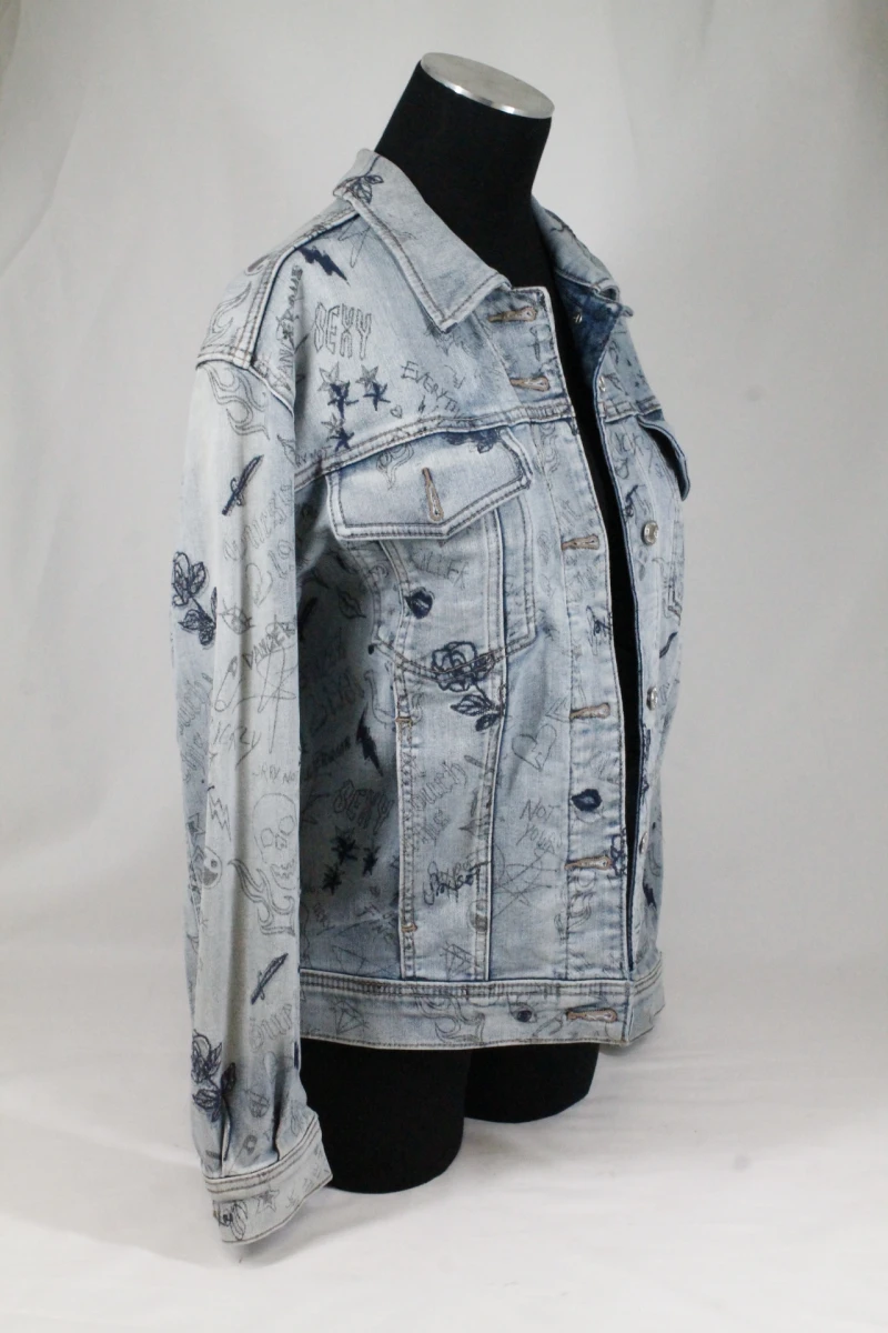 GUESS Doodle Art 90s Icon Denim Jacket - foto 3
