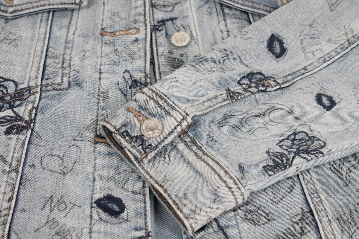 GUESS Doodle Art 90s Icon Denim Jacket - foto 6