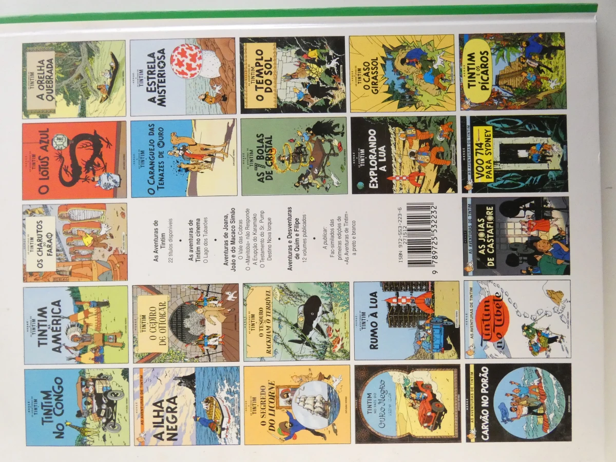 Set van 10 Tintin stripboeken in het Portugees - foto 3