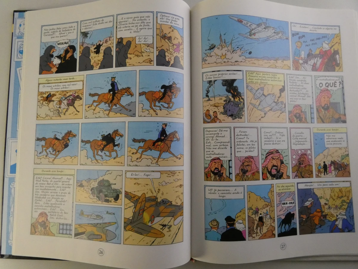 Set van 10 Tintin stripboeken in het Portugees - foto 4