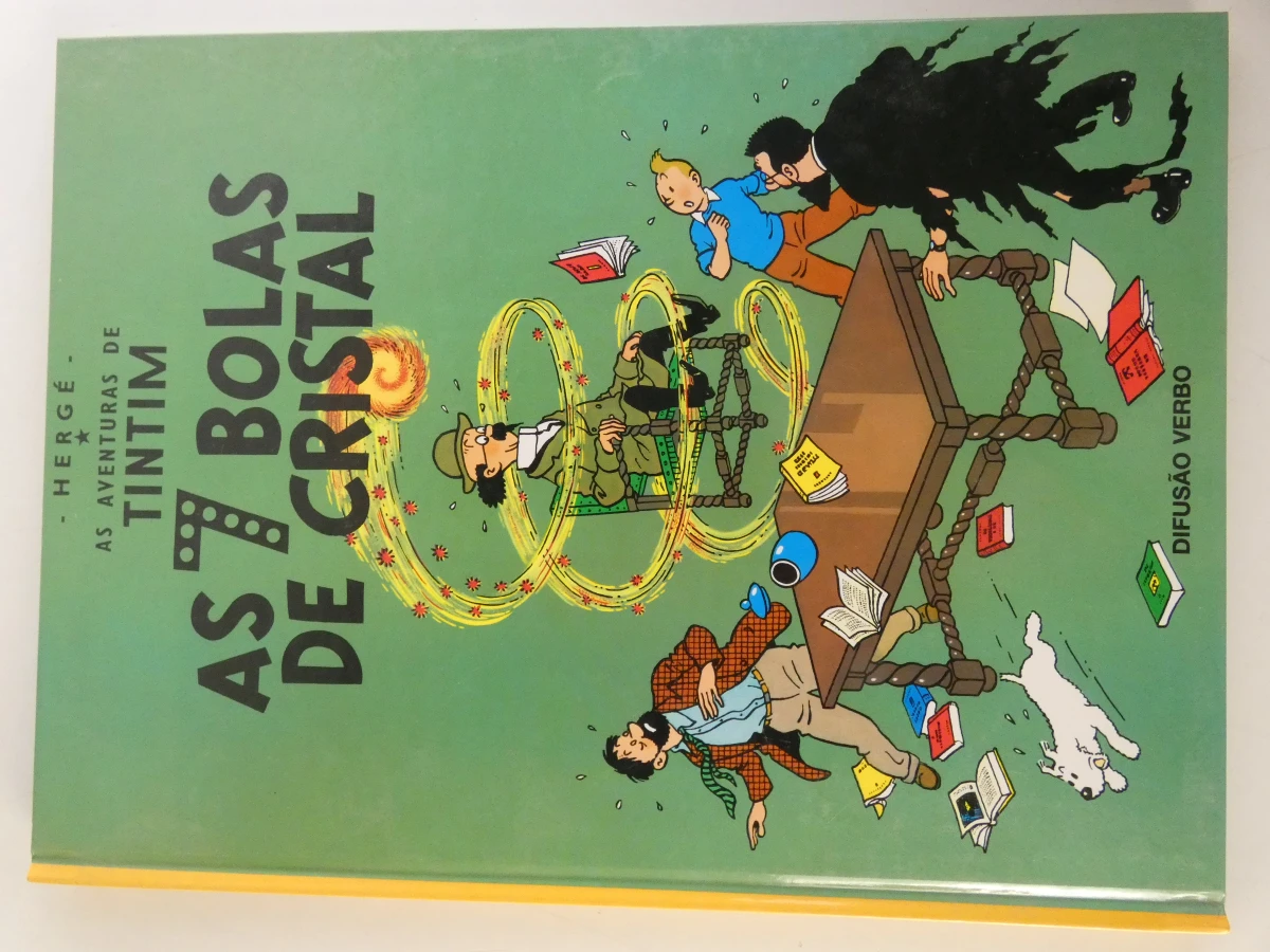 Set van 10 Tintin stripboeken in het Portugees - foto 10