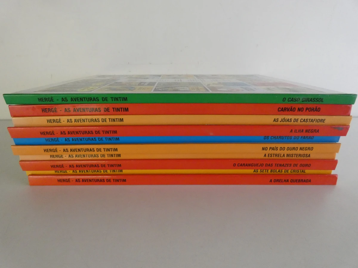 Set van 10 Tintin stripboeken in het Portugees - foto 11