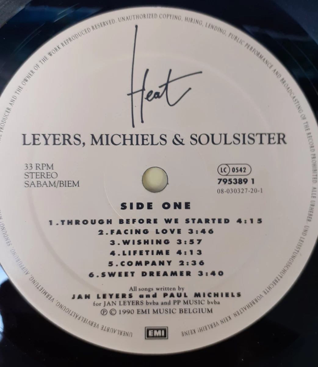 Vinyl: Leyers, Michiels & Soulsister - Heat - foto 5