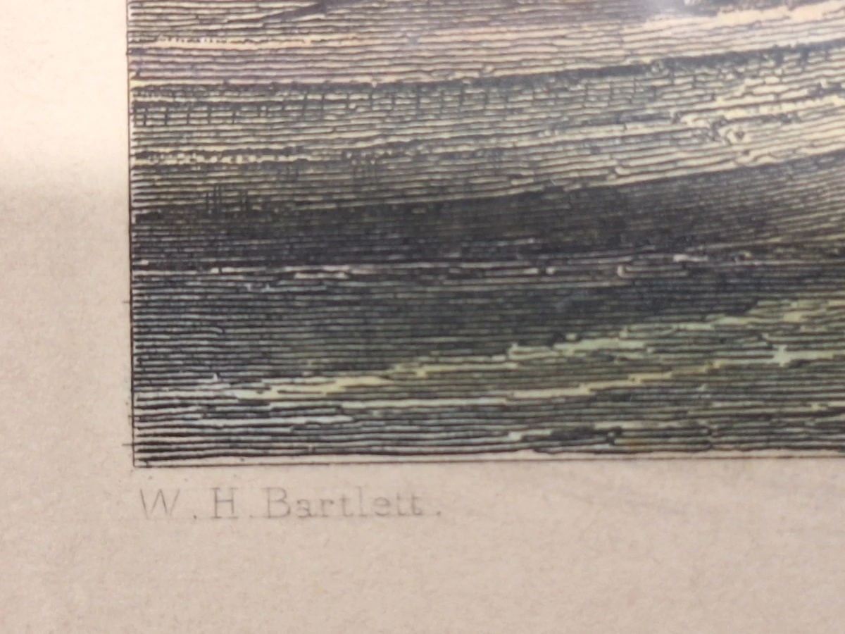 Twee antieke staalgravures van Brugge - handgekleurd, ca. 1830 - William Henry Bartlett - foto 20