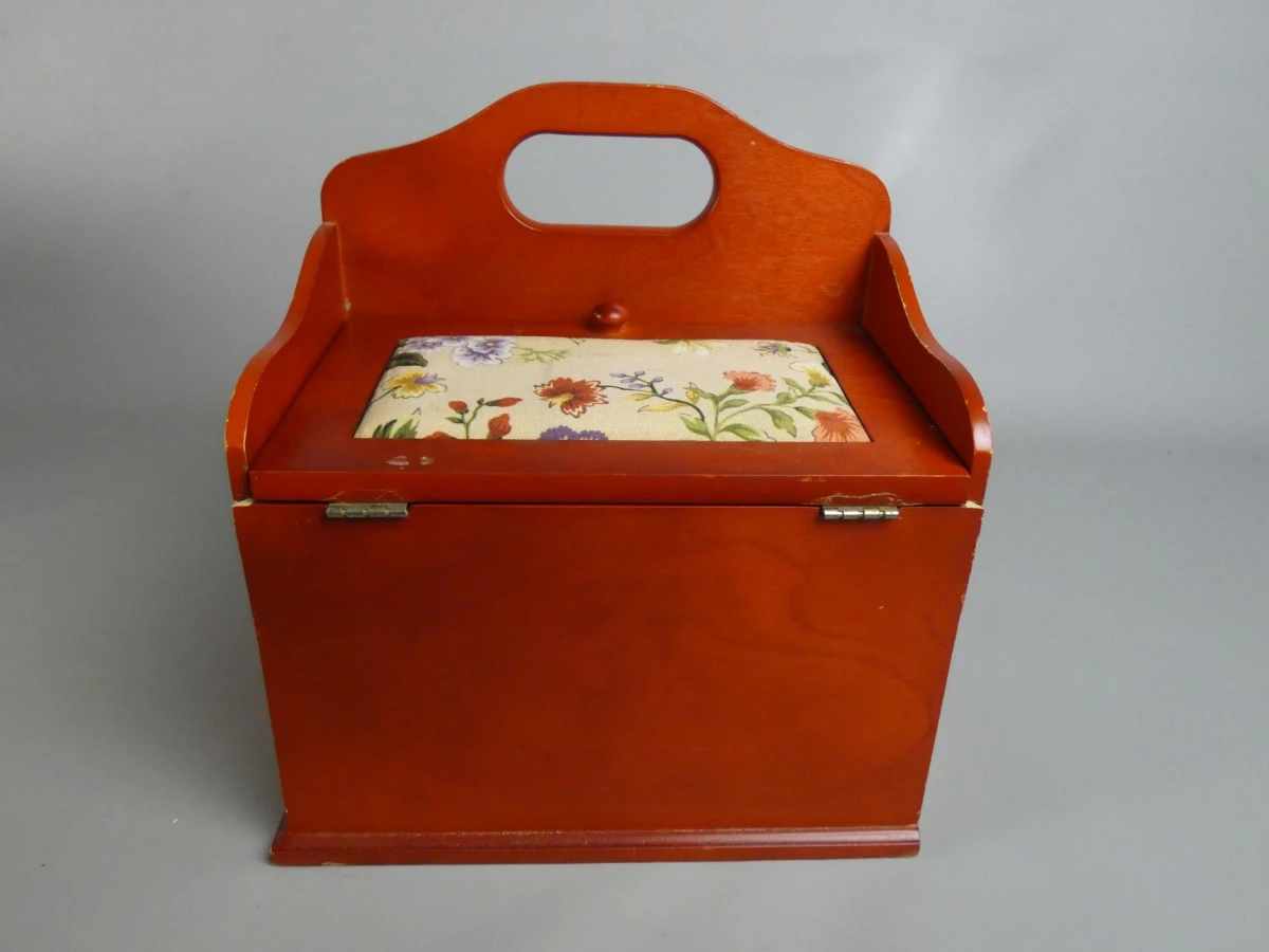 Houten naaibox met handgreep - foto 2