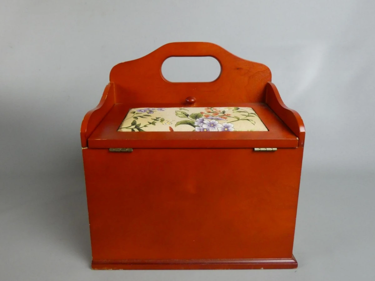 Houten naaibox met handgreep - foto 4