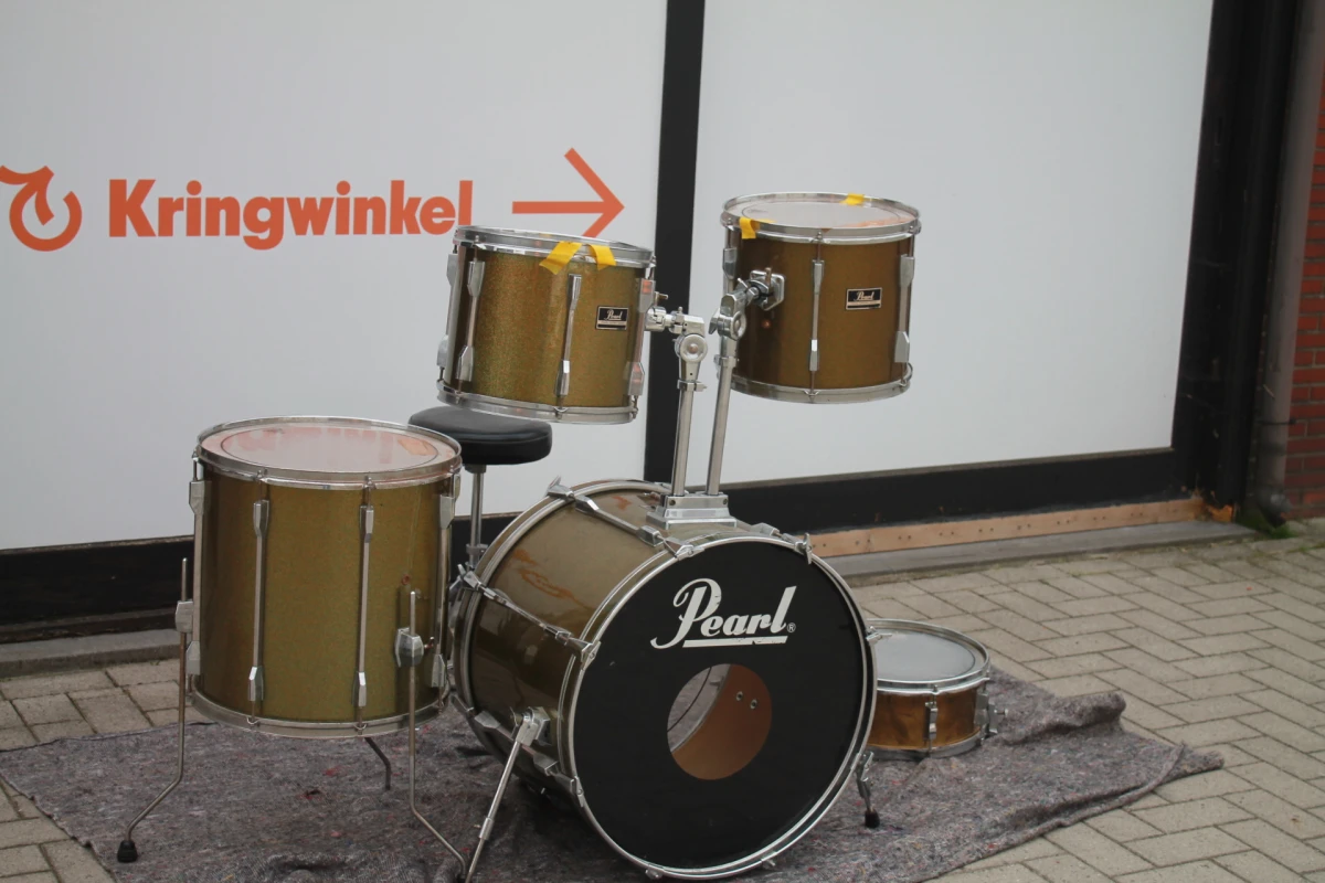 Vintage Pearl drumstel - foto 2