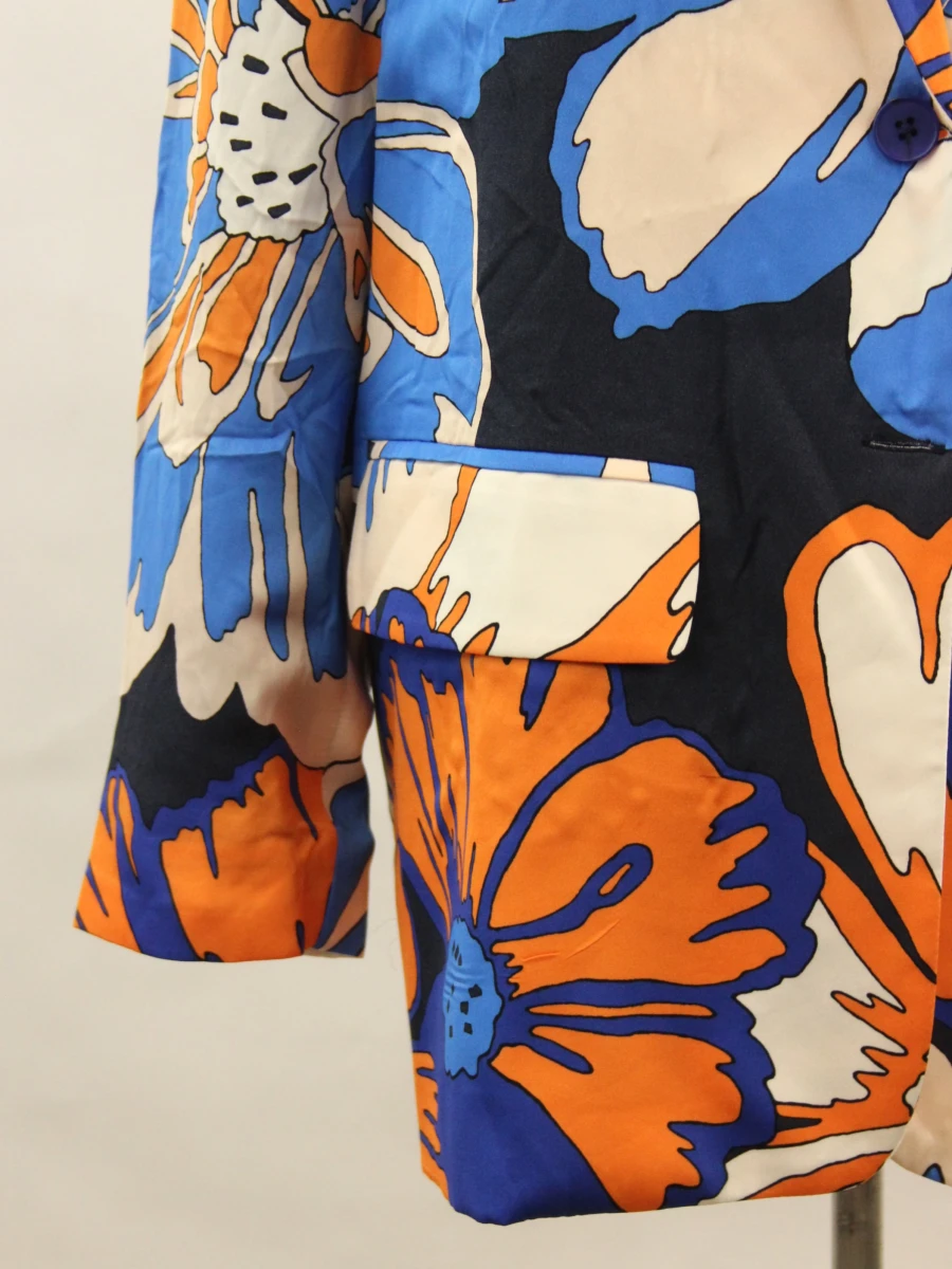 RAE statement blazer met abstracte bloemenprint M - foto 4