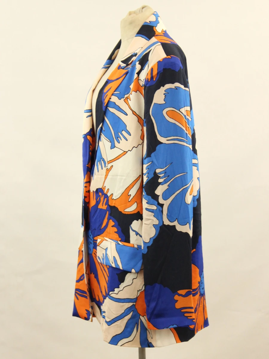 RAE statement blazer met abstracte bloemenprint M - foto 5