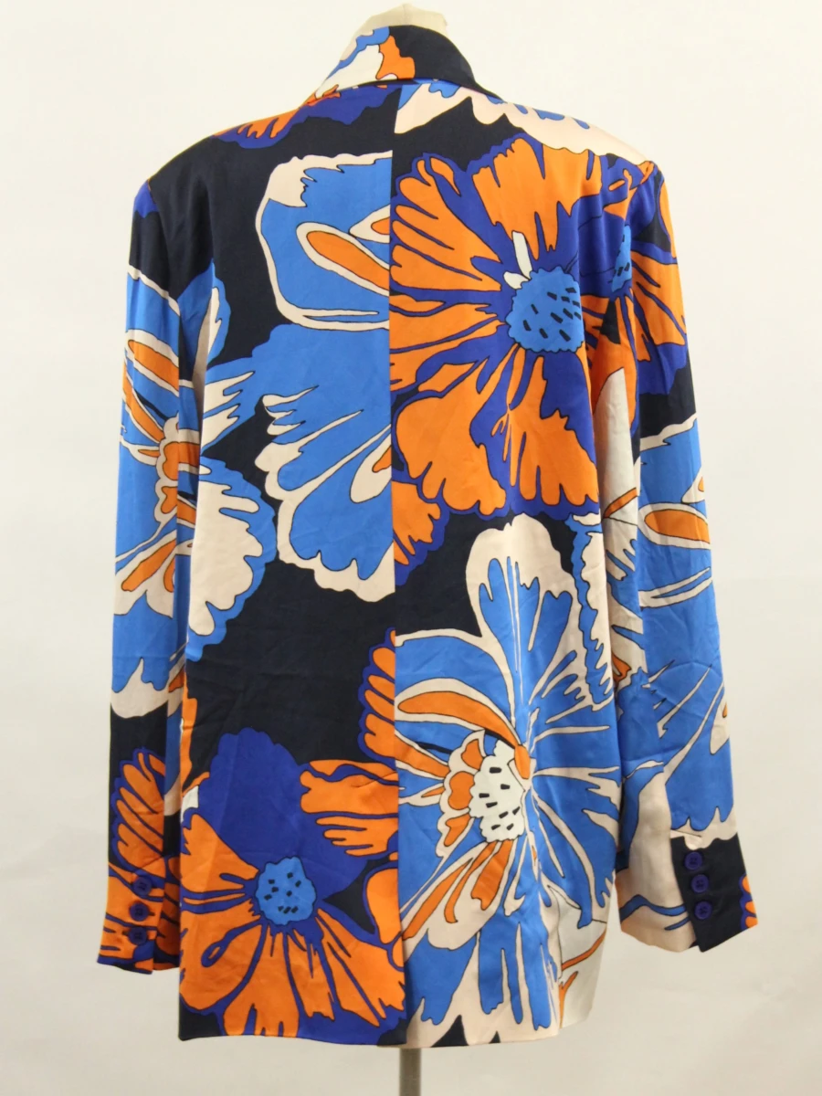 RAE statement blazer met abstracte bloemenprint M - foto 6