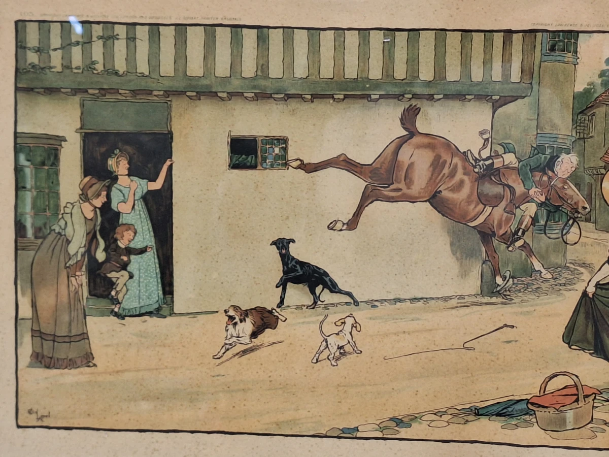 Good Morning, Mrs. Flanagan en Good Morning, Squire Brown - set van twee kleurrijke prenten - Cecil Aldin - foto 16