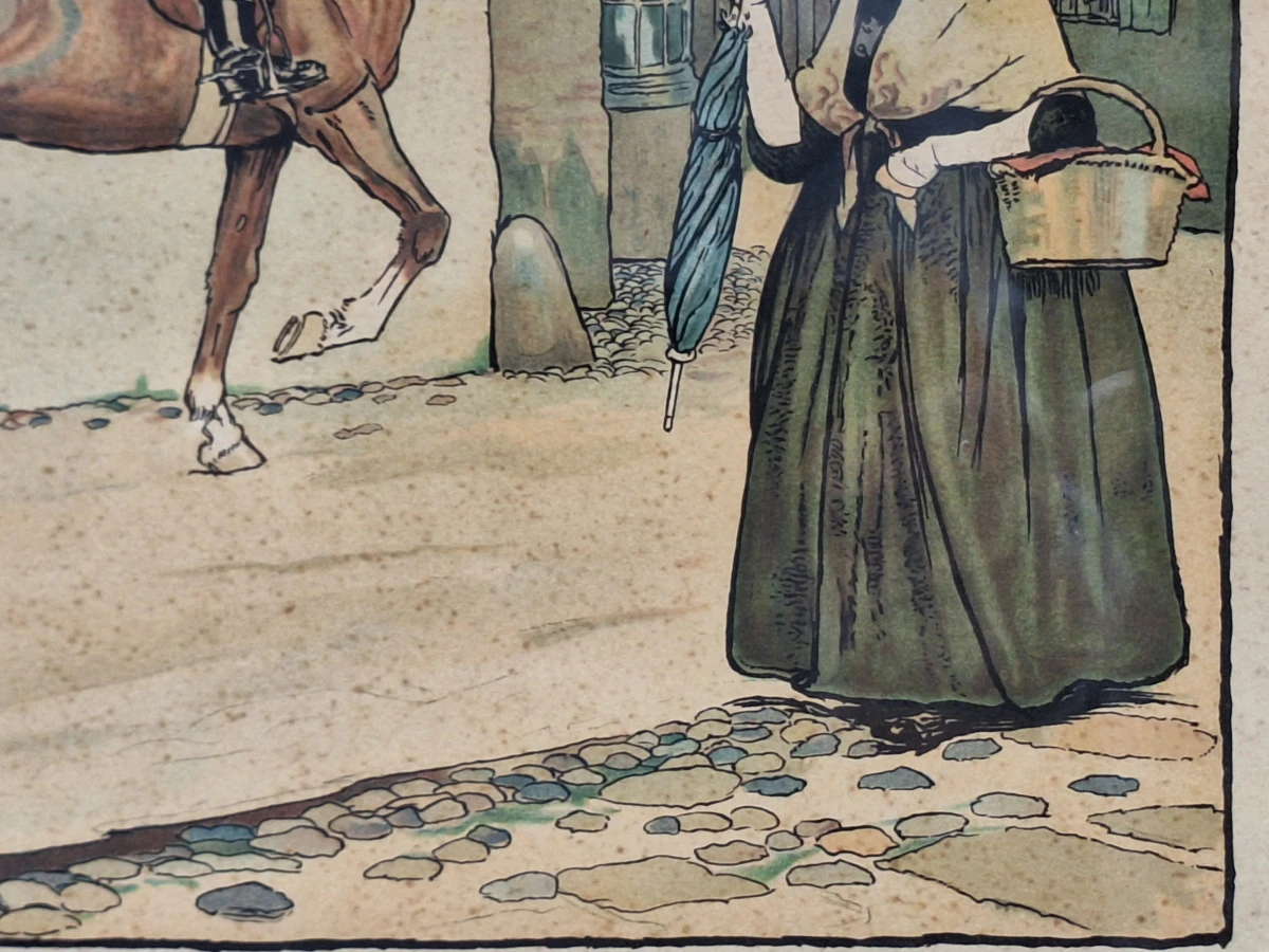 Good Morning, Mrs. Flanagan en Good Morning, Squire Brown - set van twee kleurrijke prenten - Cecil Aldin - foto 6