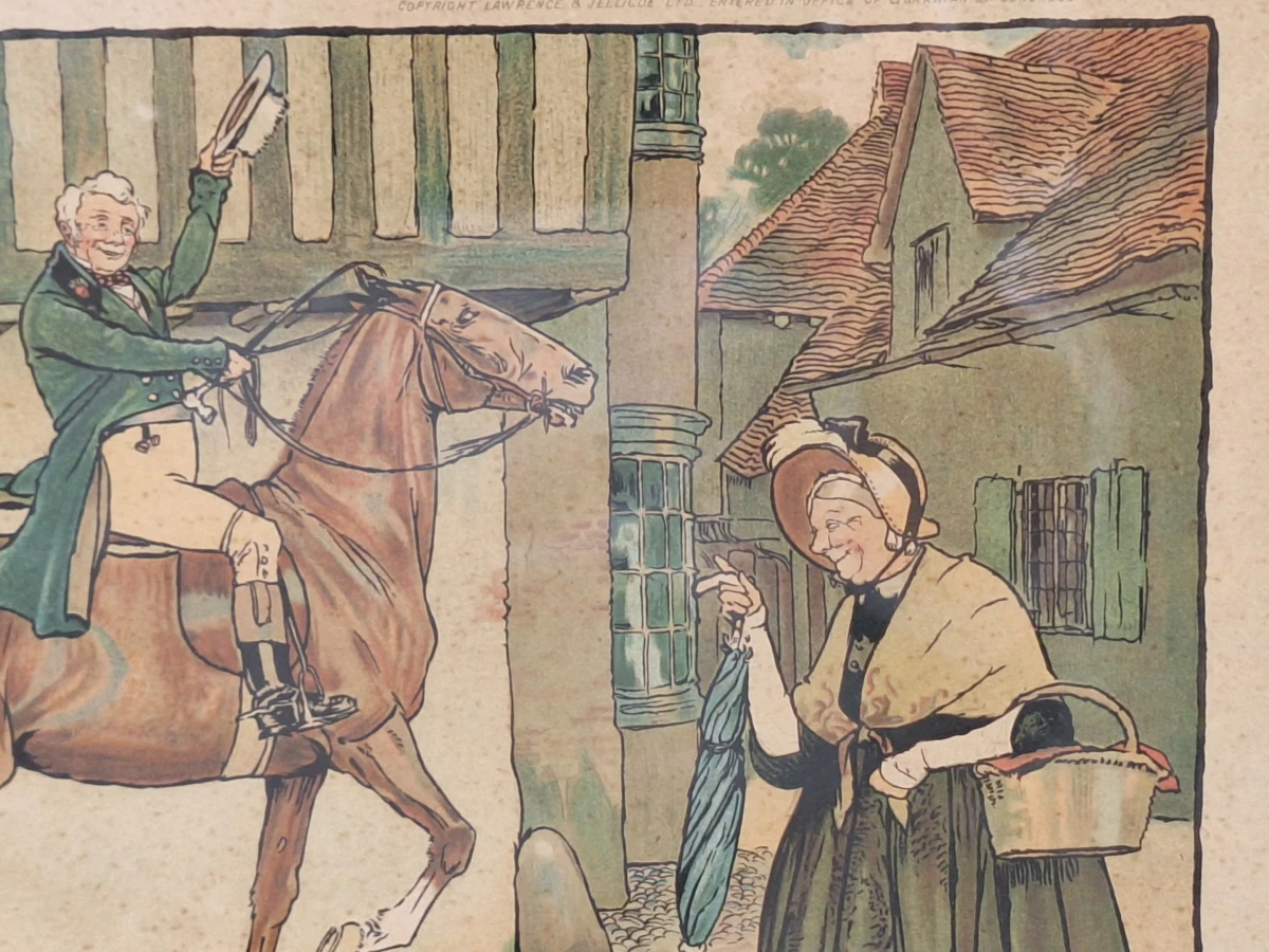Good Morning, Mrs. Flanagan en Good Morning, Squire Brown - set van twee kleurrijke prenten - Cecil Aldin - foto 5