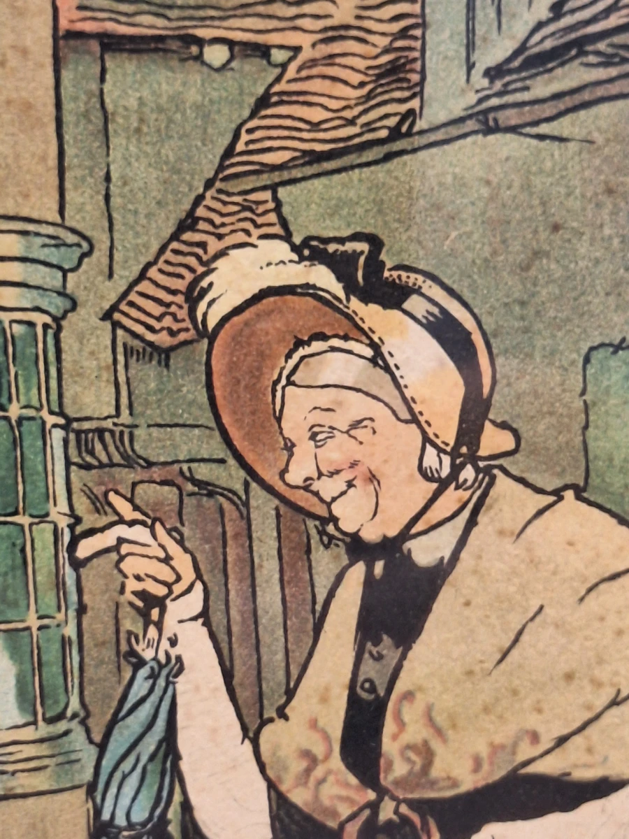 Good Morning, Mrs. Flanagan en Good Morning, Squire Brown - set van twee kleurrijke prenten - Cecil Aldin - foto 10