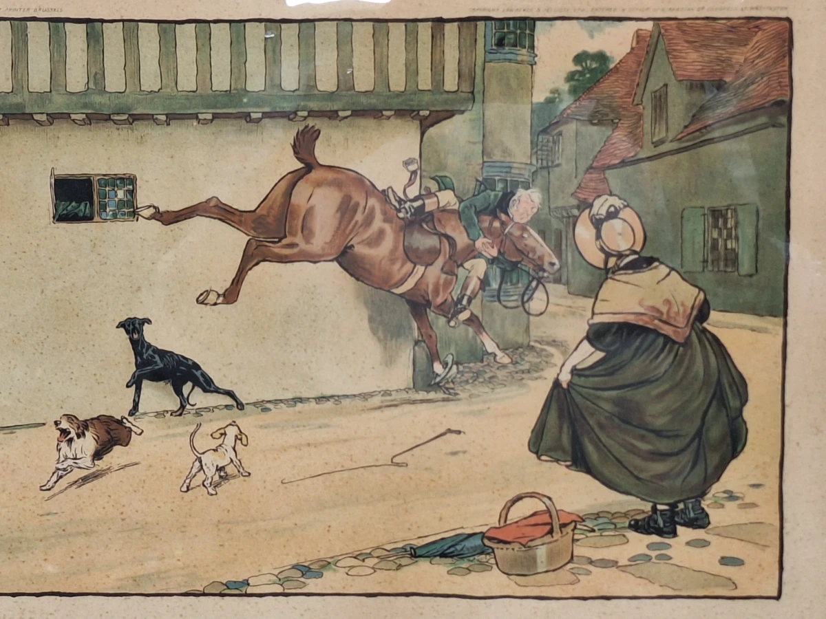 Good Morning, Mrs. Flanagan en Good Morning, Squire Brown - set van twee kleurrijke prenten - Cecil Aldin - foto 15