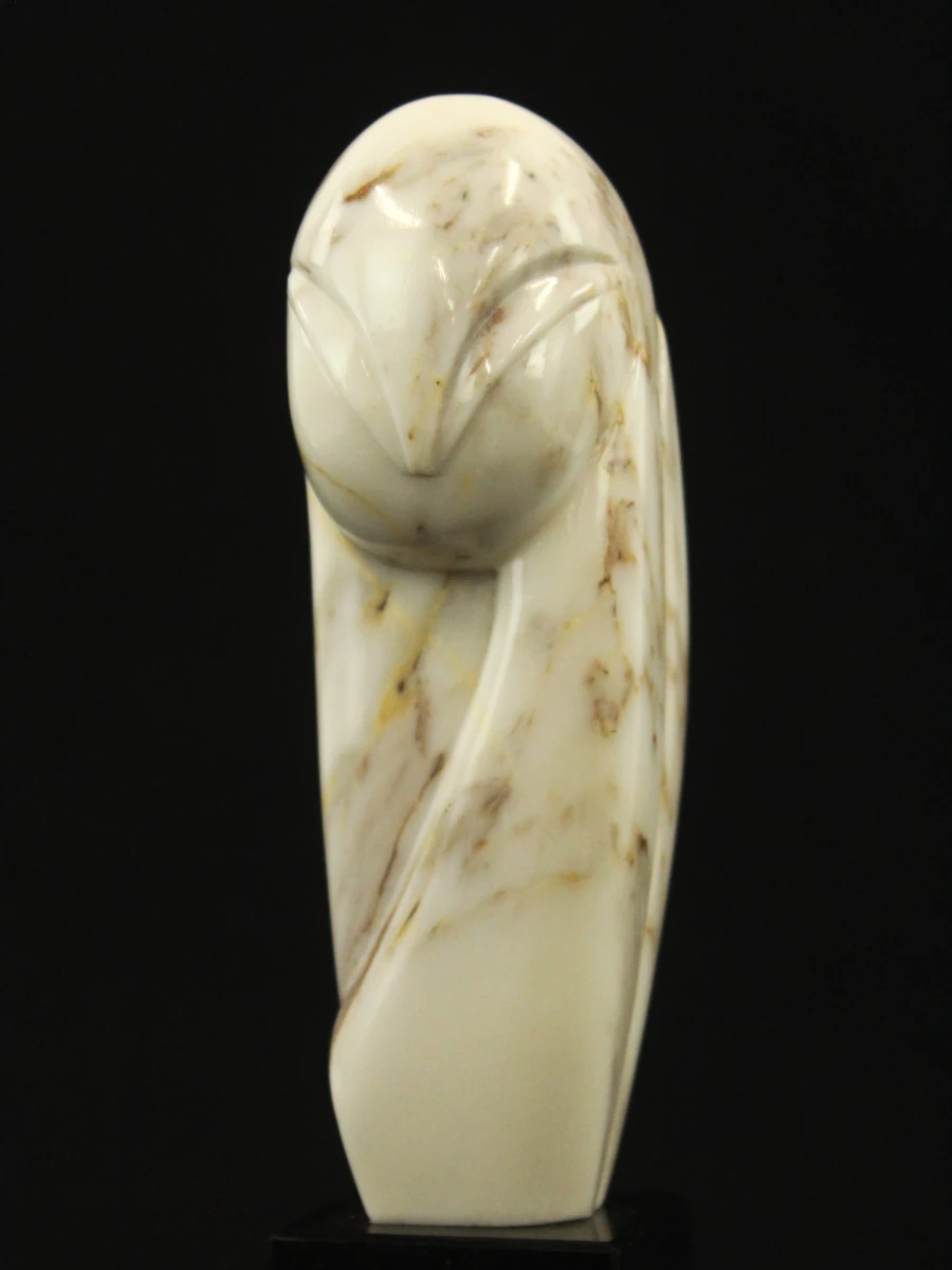 Abstract marmeren sculptuur op granieten sokkel ‘EVdB’ - foto 7