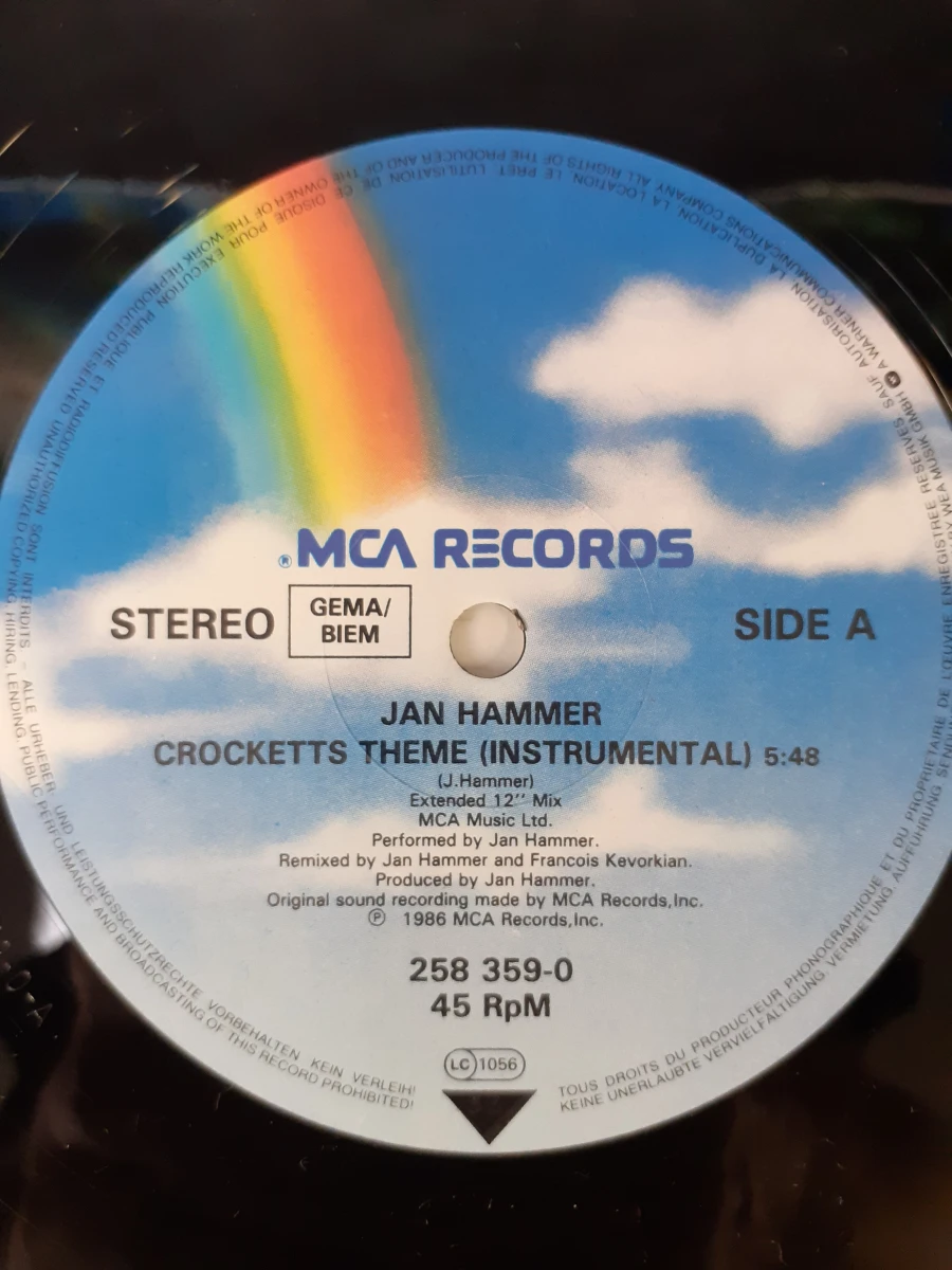 Vinyl: Miami Vice II + Maxi single Jan Hammer - Crocket's Theme - foto 7