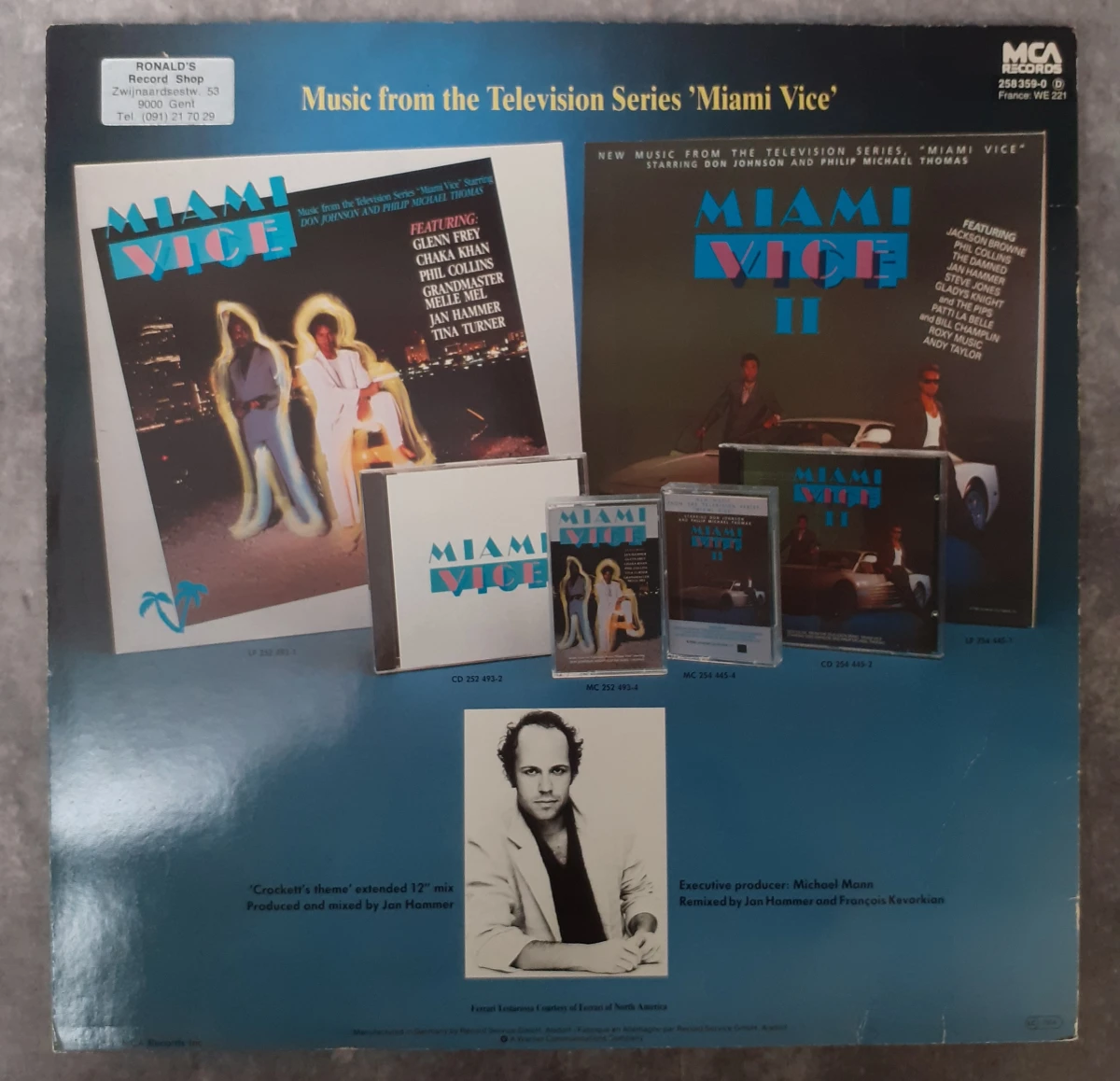 Vinyl: Miami Vice II + Maxi single Jan Hammer - Crocket's Theme - foto 6