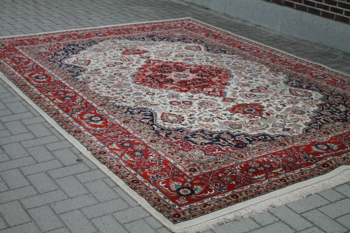 Groot handgeknoopt Kashan-tapijt - foto 6