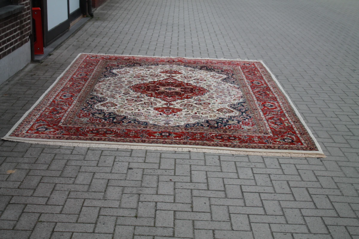 Groot handgeknoopt Kashan-tapijt - foto 3