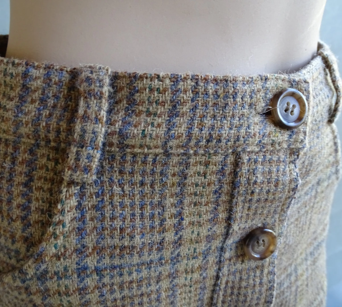 Gigue wollen rok in ruitpatroon - foto 3