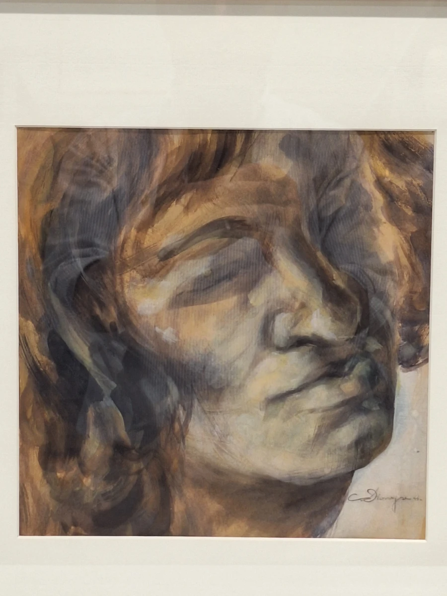 Expressief vrouwenportret gesigneerd en gedateerd 1944 - Carmen Dionyse - foto 2