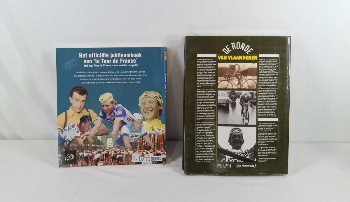Set van 2 wielerboeken: 100 jaar Tour de France & De Ronde van Vlaanderen - foto 2