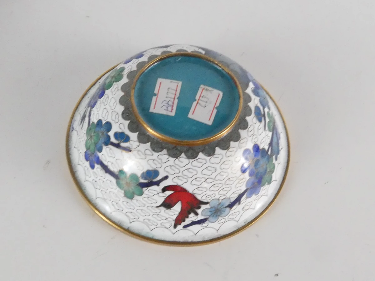 Set van 10 Cloisonné miniatuur vazen en beeldjes - foto 20