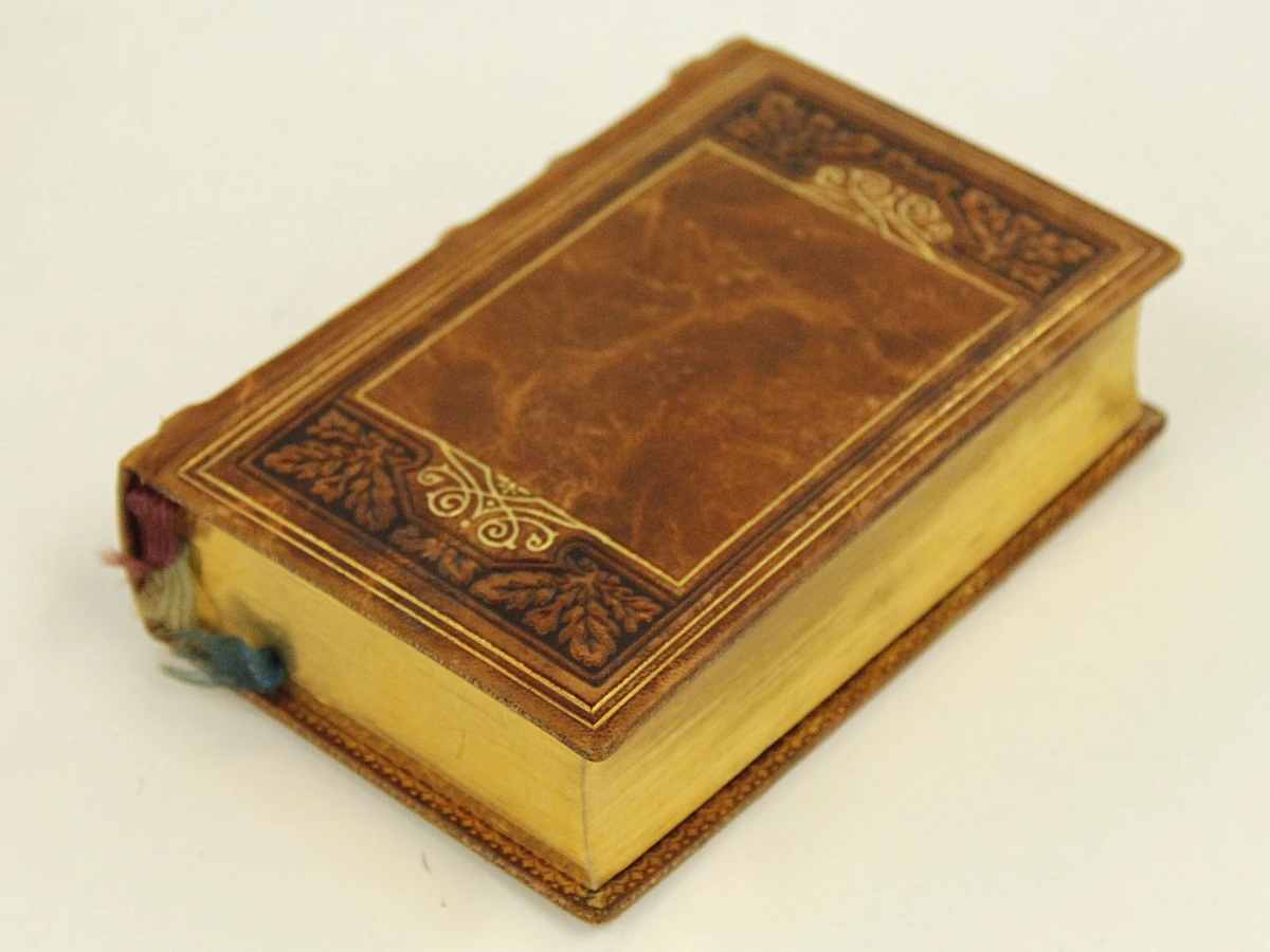 vintage set van drie misboekjes in lederen binding - foto 3