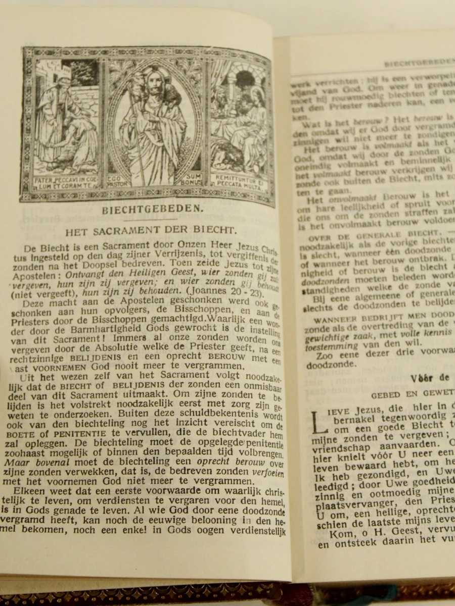 vintage set van drie misboekjes in lederen binding - foto 5