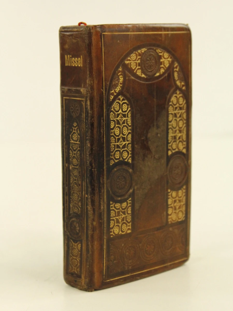 vintage set van drie misboekjes in lederen binding - foto 6