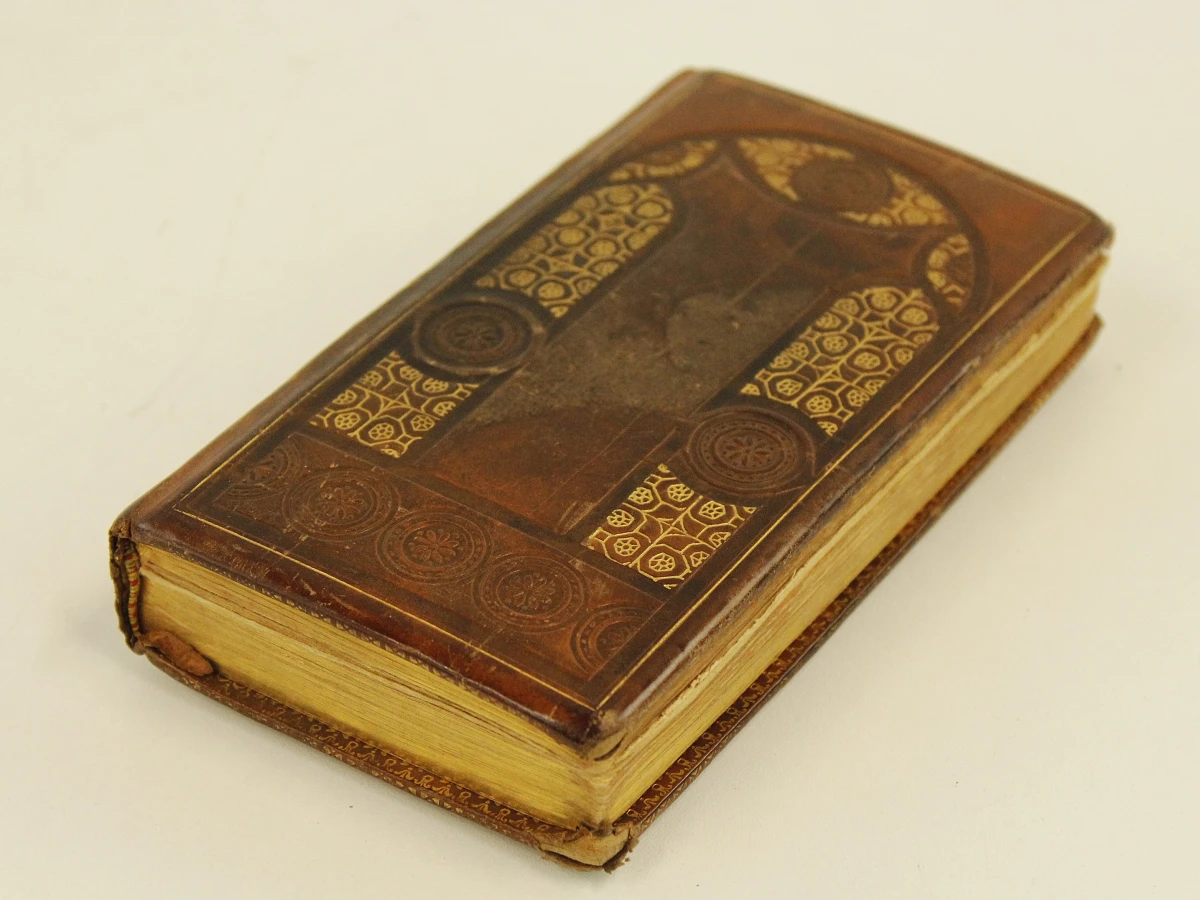 vintage set van drie misboekjes in lederen binding - foto 7