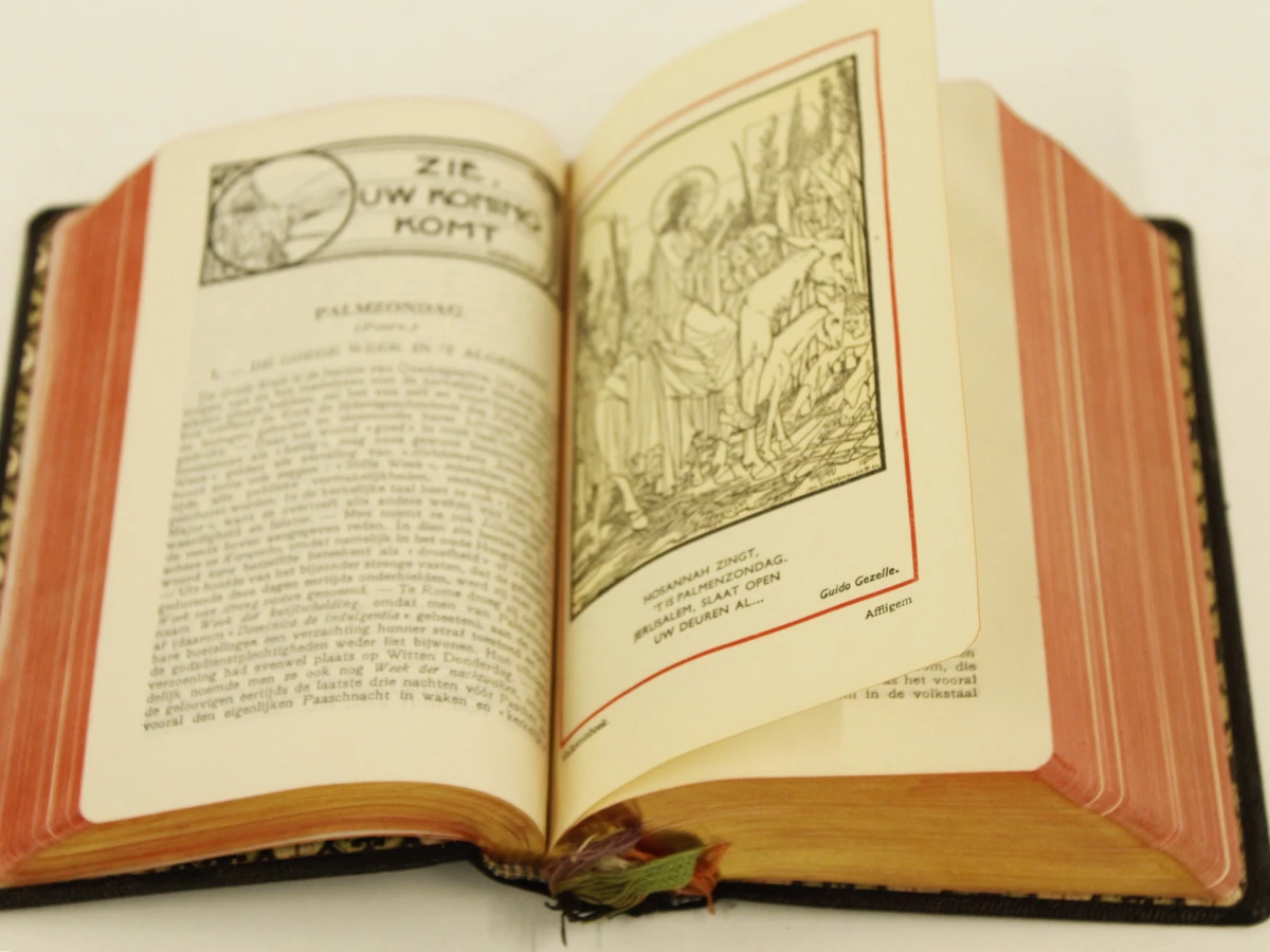 vintage set van drie misboekjes in lederen binding - foto 13