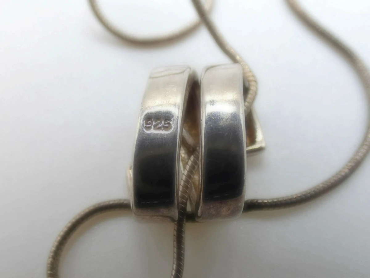 Zilveren collier met hanger - foto 3