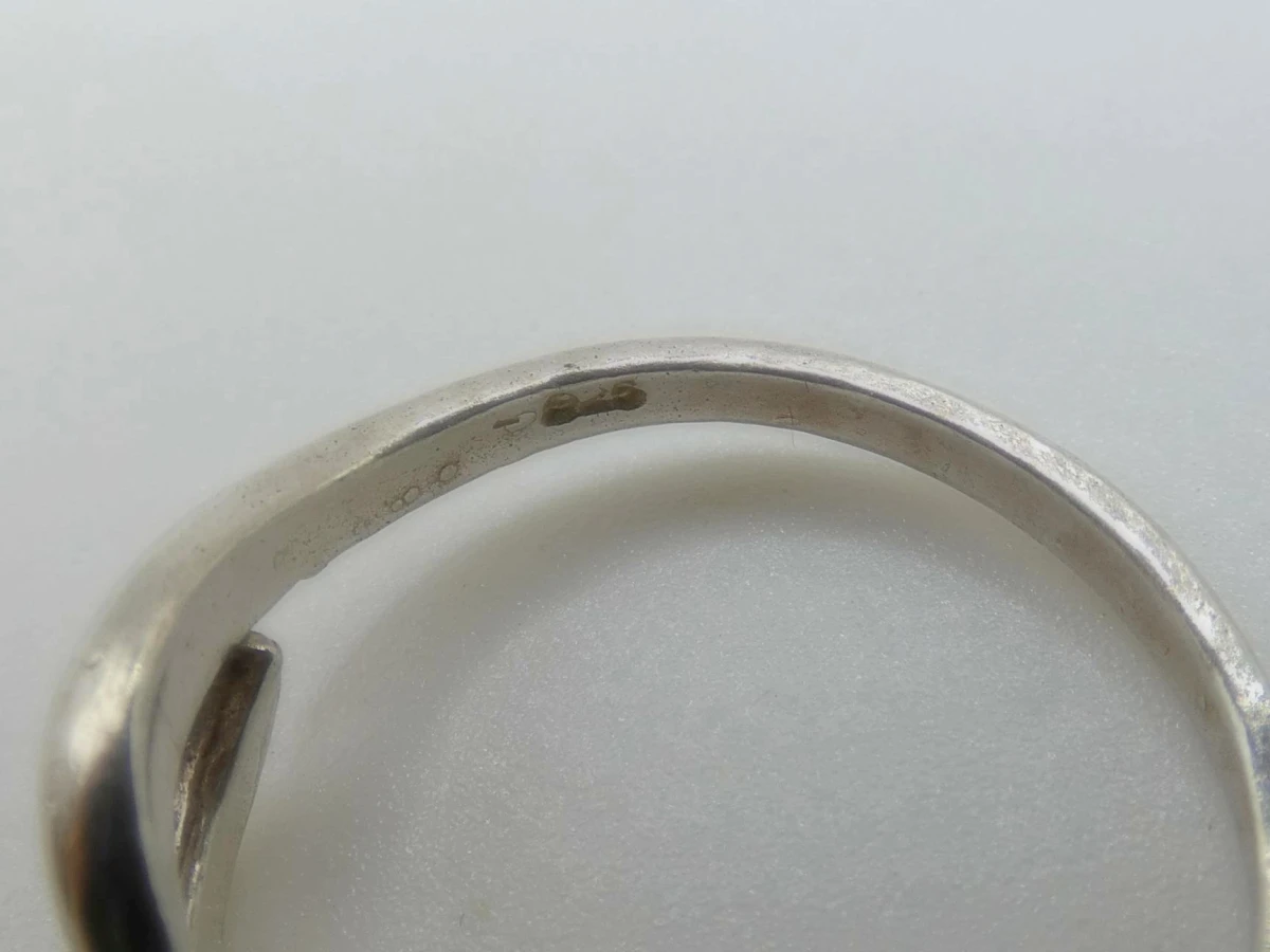 Zilveren ring met overlappend ontwerp maat 56 - foto 3