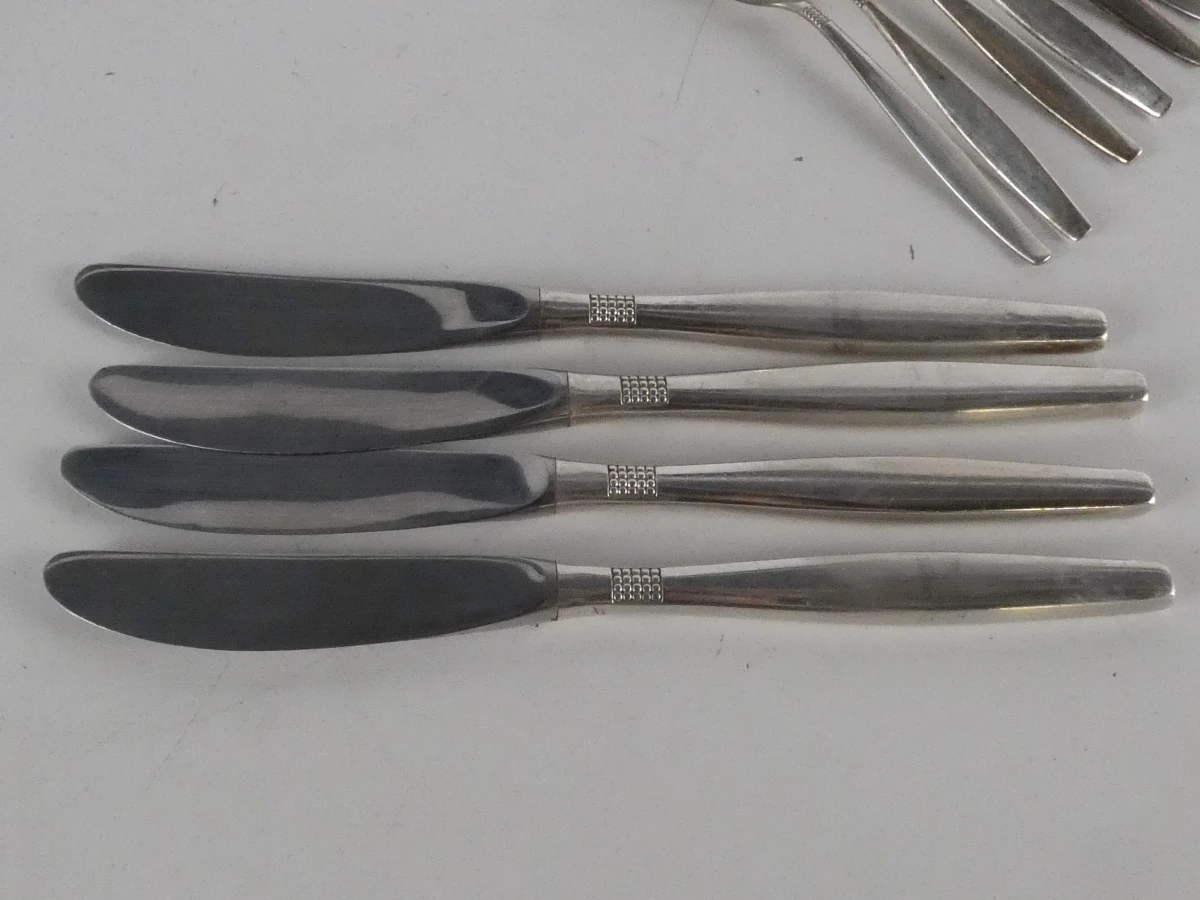 Verzilverde bestek, BSF 90, 28-delig, 1235 gr. - foto 4
