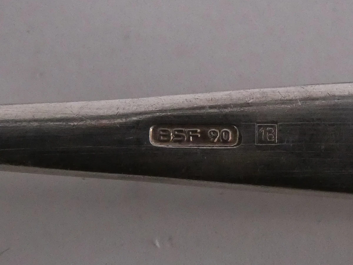Verzilverde bestek, BSF 90, 28-delig, 1235 gr. - foto 7