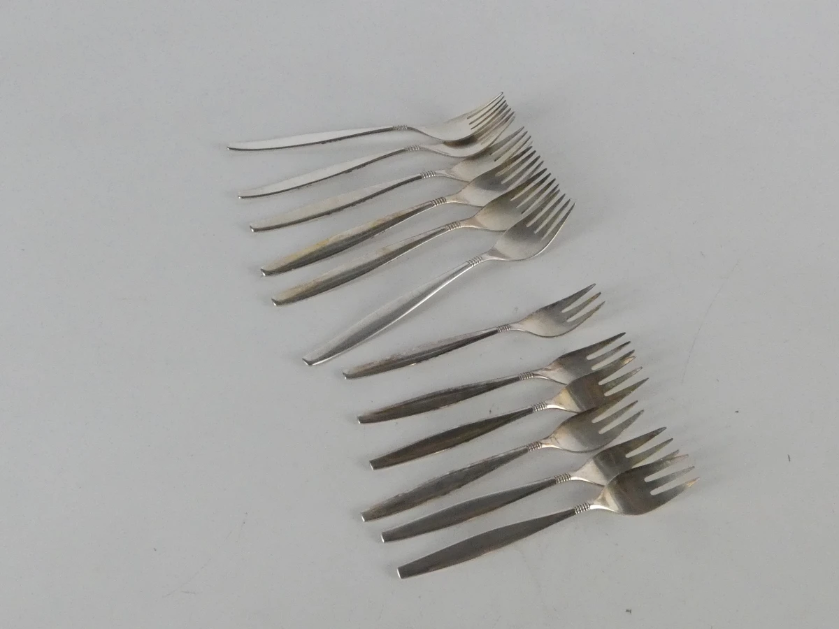 Verzilverde bestek, BSF 90, 28-delig, 1235 gr. - foto 9