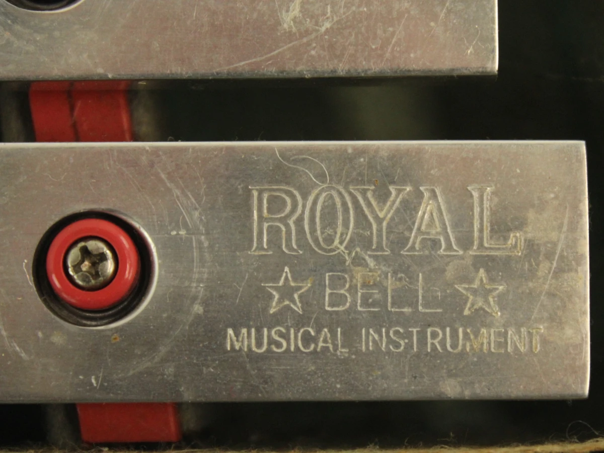 Vintage Royal Bell klokkenspel in originele koffer met 3 mallets - foto 6