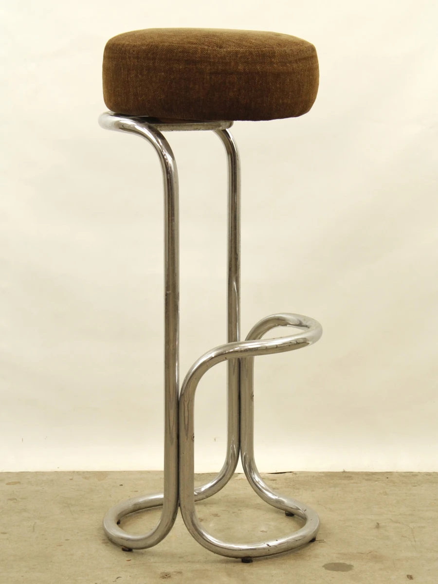 Set van 2 vintage design barkrukken - Luc Meerschaert & Ivan De Cock voor Sigma Furniture, 1971 - foto 5
