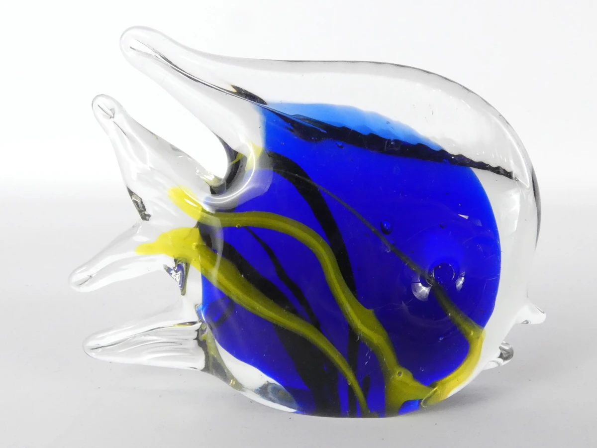 Set van zes handgemaakte glazen zeedieren - foto 2