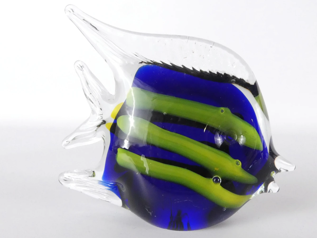 Set van zes handgemaakte glazen zeedieren - foto 3