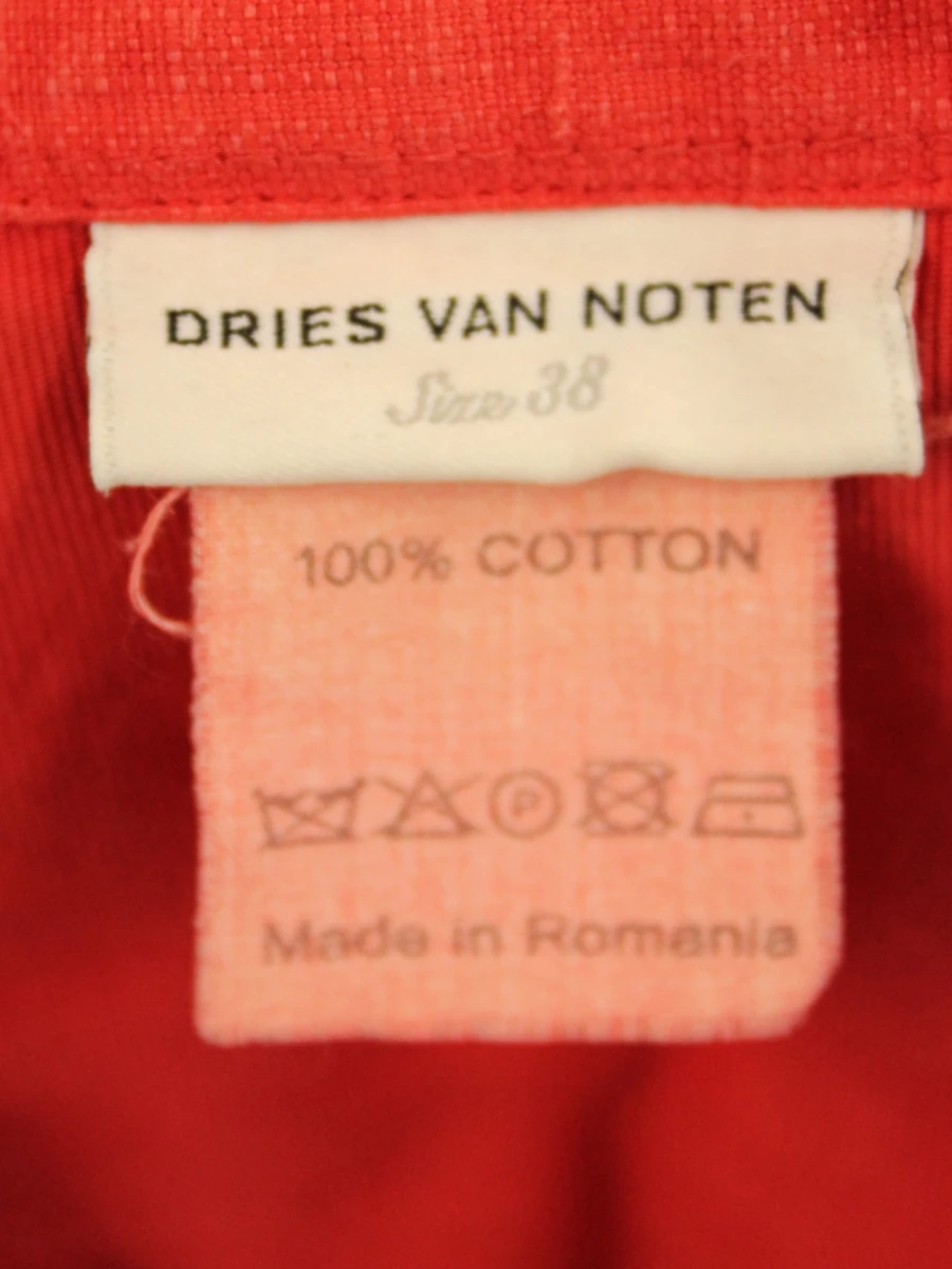 Dries Van Noten – rood katoenen jasje met toggle-sluitingen - foto 8