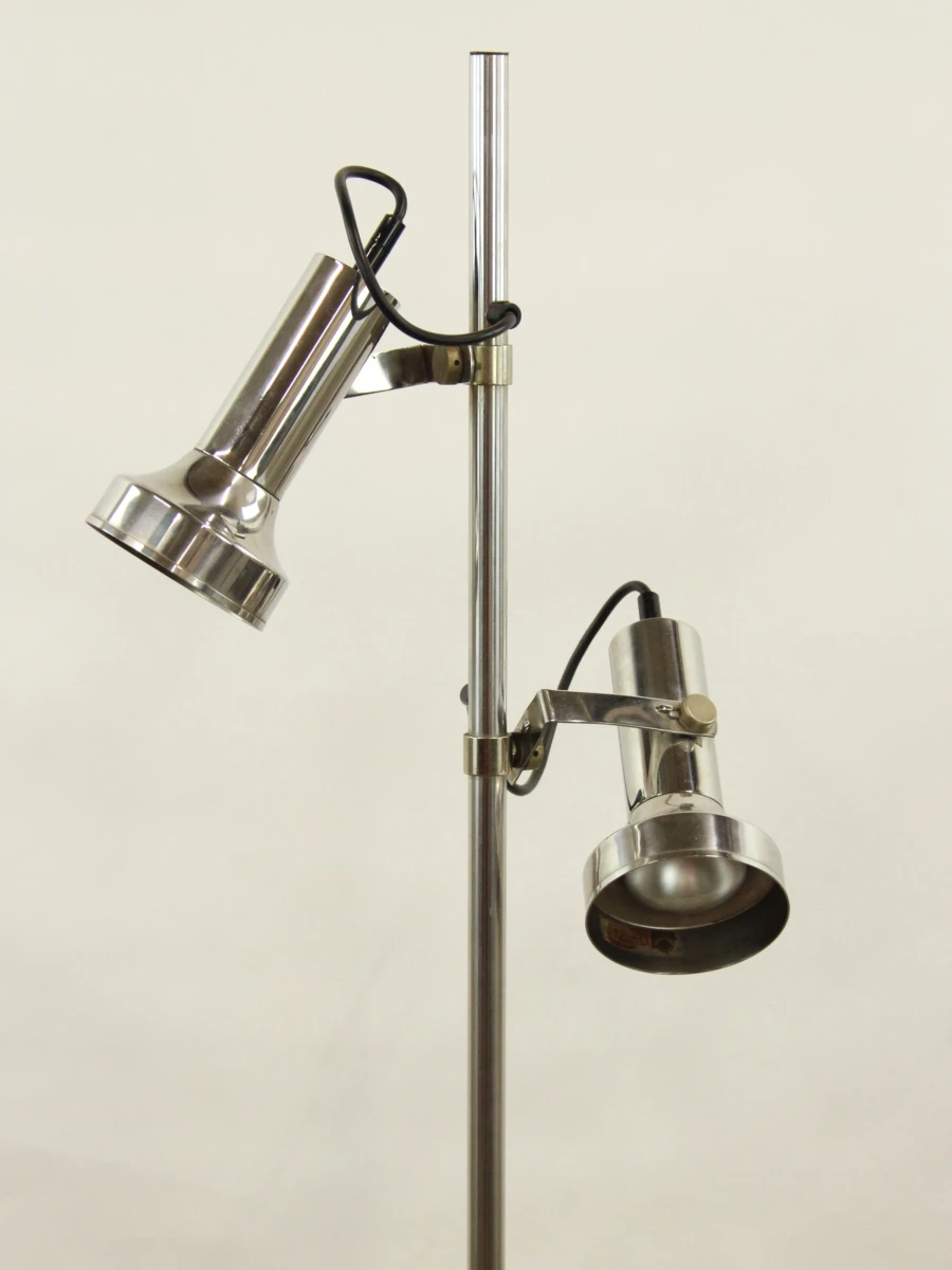 Jaren 70 chroom vloerlamp - foto 2
