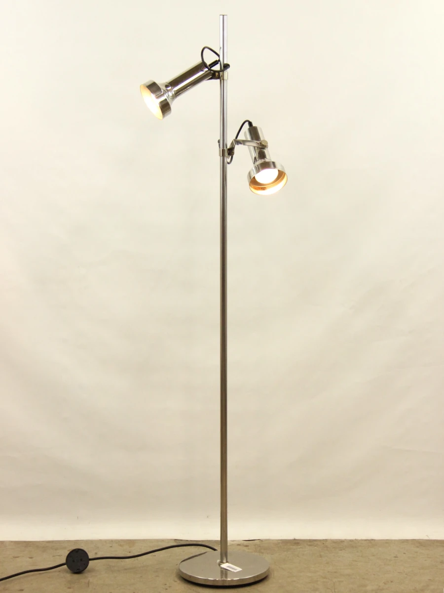 Jaren 70 chroom vloerlamp - foto 3