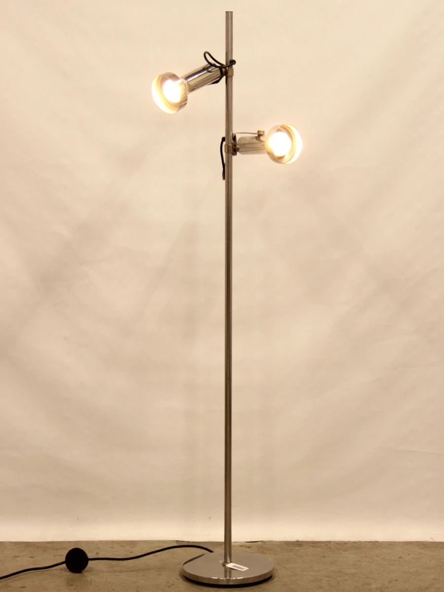 Jaren 70 chroom vloerlamp - foto 6